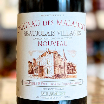 シャトー・デ・マラドレ ボージョレ・ヴィラージュ ヌーヴォ 750ml 2025 11月20日(木) 解禁 航空便 予約開始