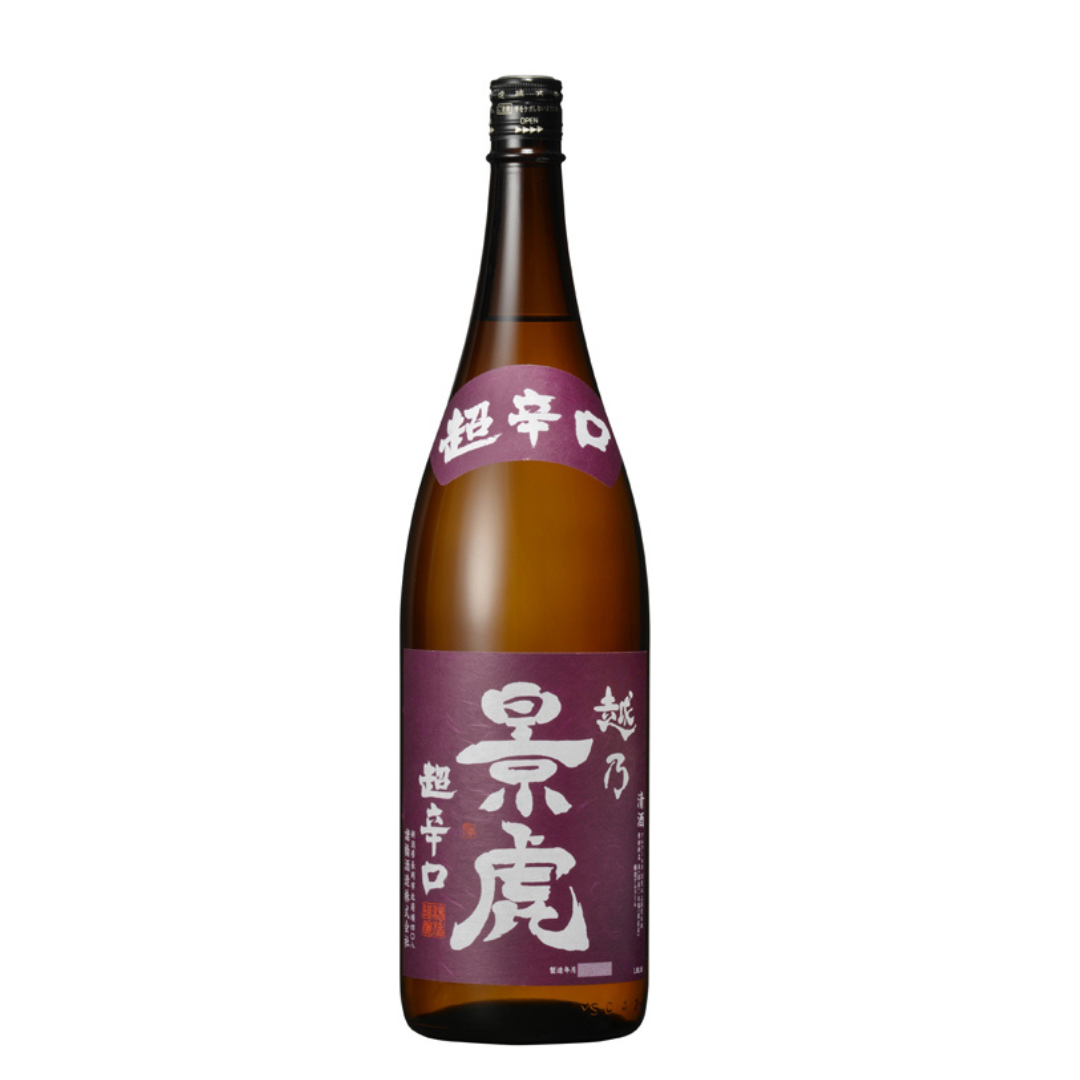 越乃景虎 超辛口 無糖 赤ラベル 1.8L 新潟県 諸橋酒造