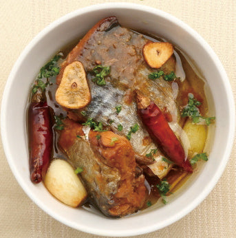 焼き鯖のアヒージョ(茨城県神栖市)