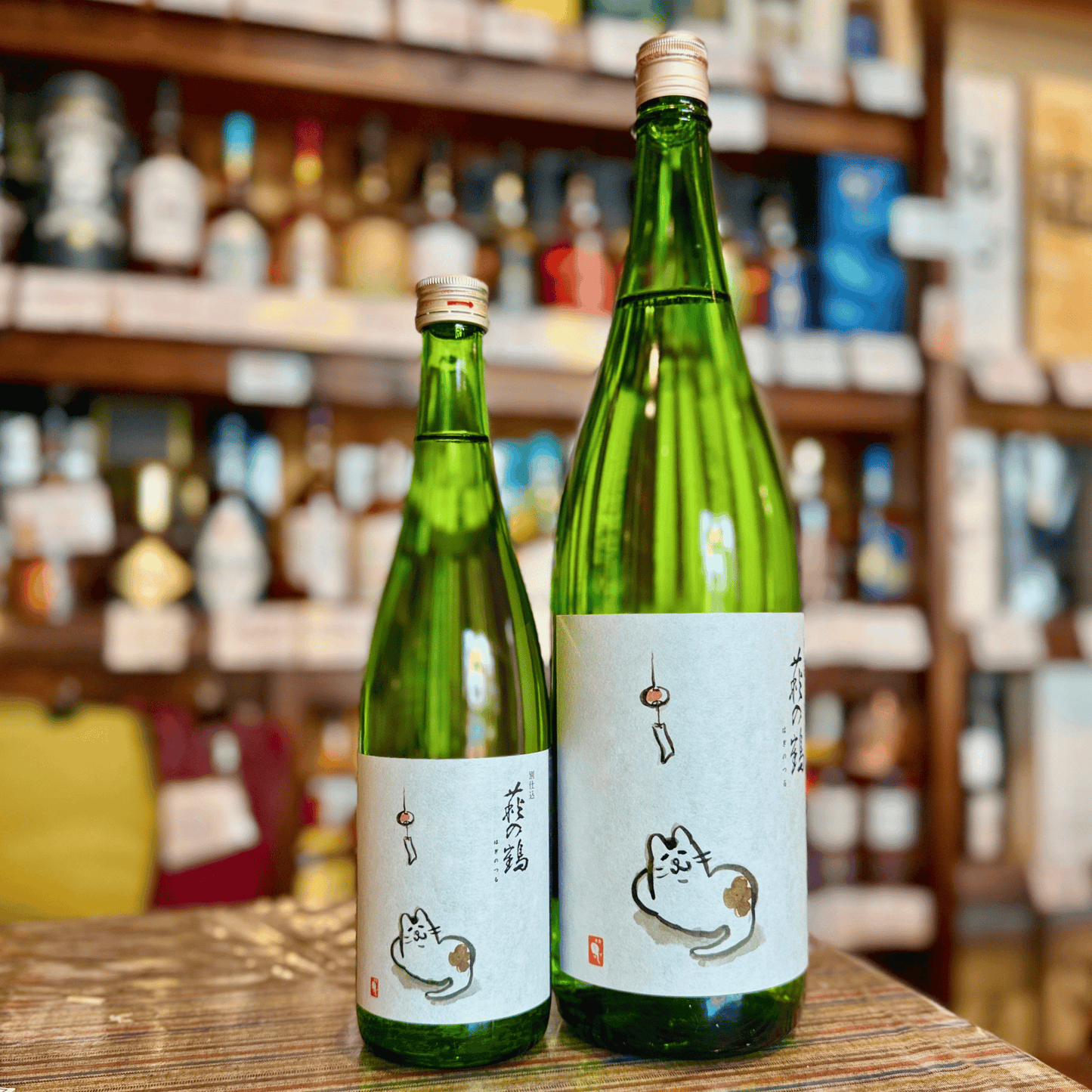 萩の鶴 純米吟醸別仕込み 『夕涼み猫ラベル』